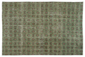 Retro Over Dyed Vintage Rug 6'1'' x 9'2'' ft 186 x 280 cm