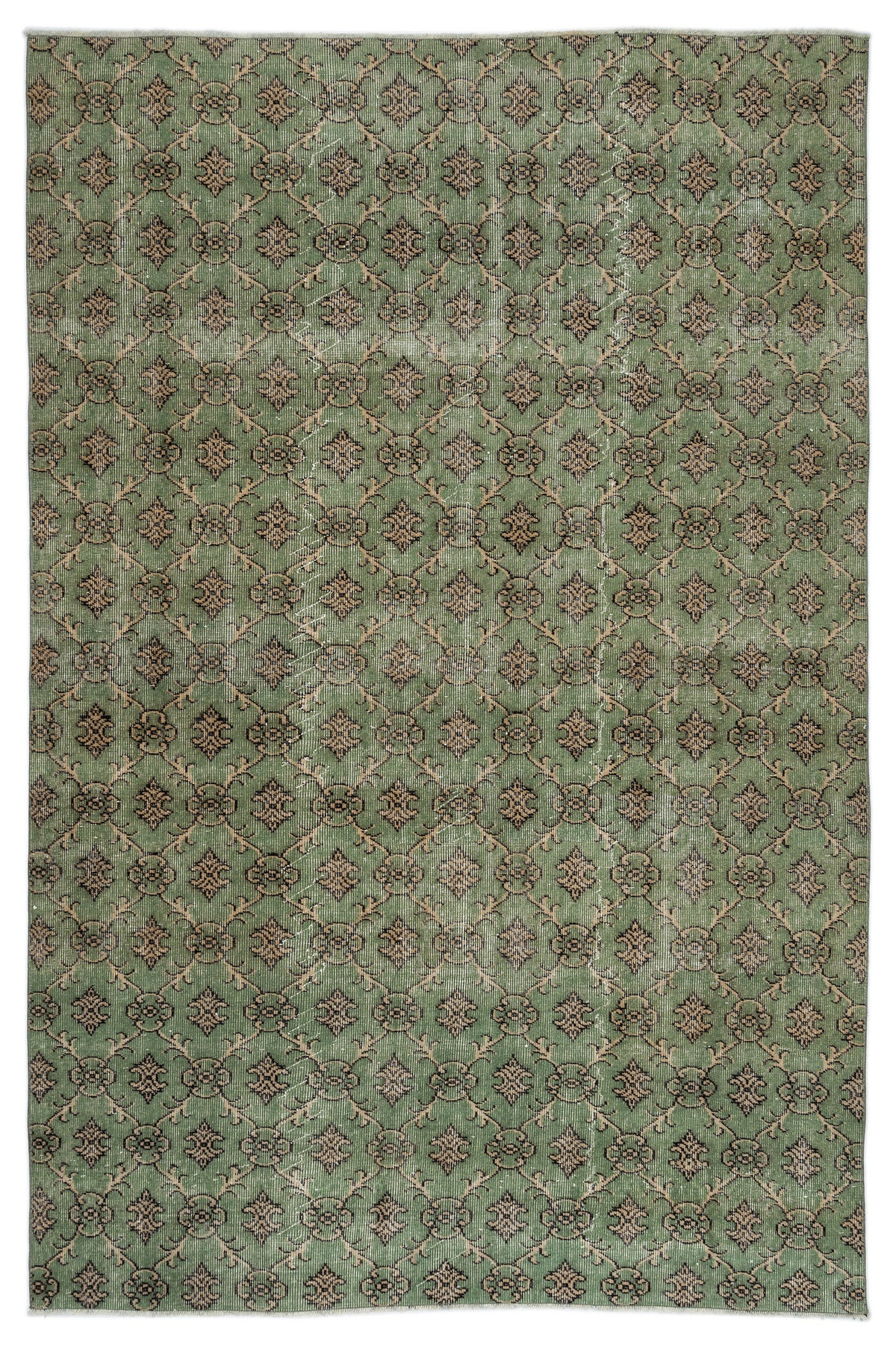Retro Over Dyed Vintage Rug 6&#39;1&#39;&#39; x 9&#39;2&#39;&#39; ft 186 x 280 cm