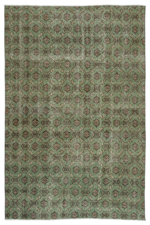 Retro Over Dyed Vintage Rug 6'1'' x 9'2'' ft 186 x 280 cm