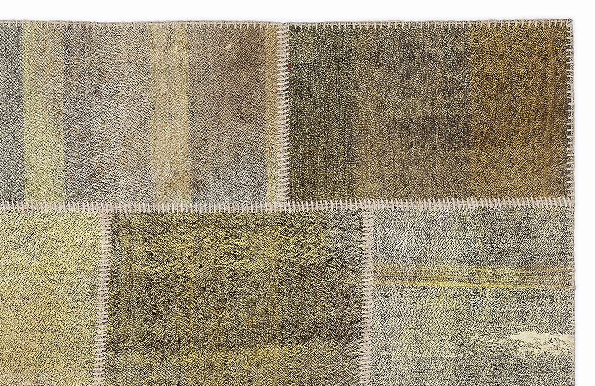 Mixed Over Dyed Kilim Patchwork Unique Rug 5&#39;3&#39;&#39; x 7&#39;7&#39;&#39; ft 160 x 230 cm