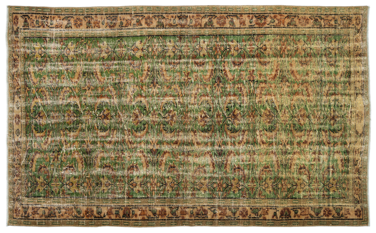 Naturel Over Dyed Vintage Rug 5&#39;10&#39;&#39; x 9&#39;7&#39;&#39; ft 178 x 291 cm