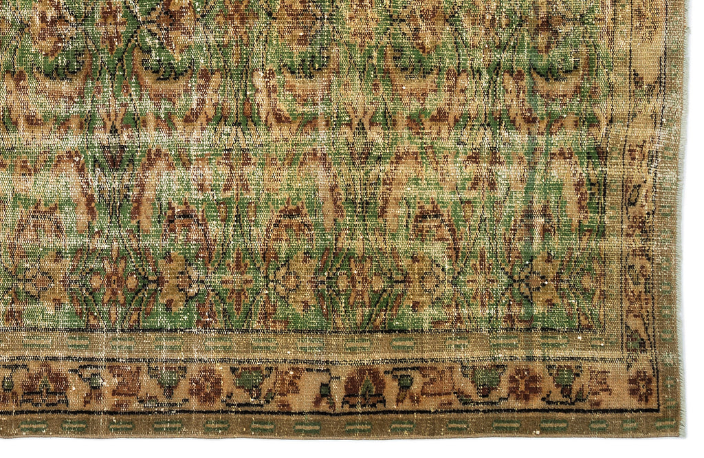Naturel Over Dyed Vintage Rug 5'10'' x 9'7'' ft 178 x 291 cm
