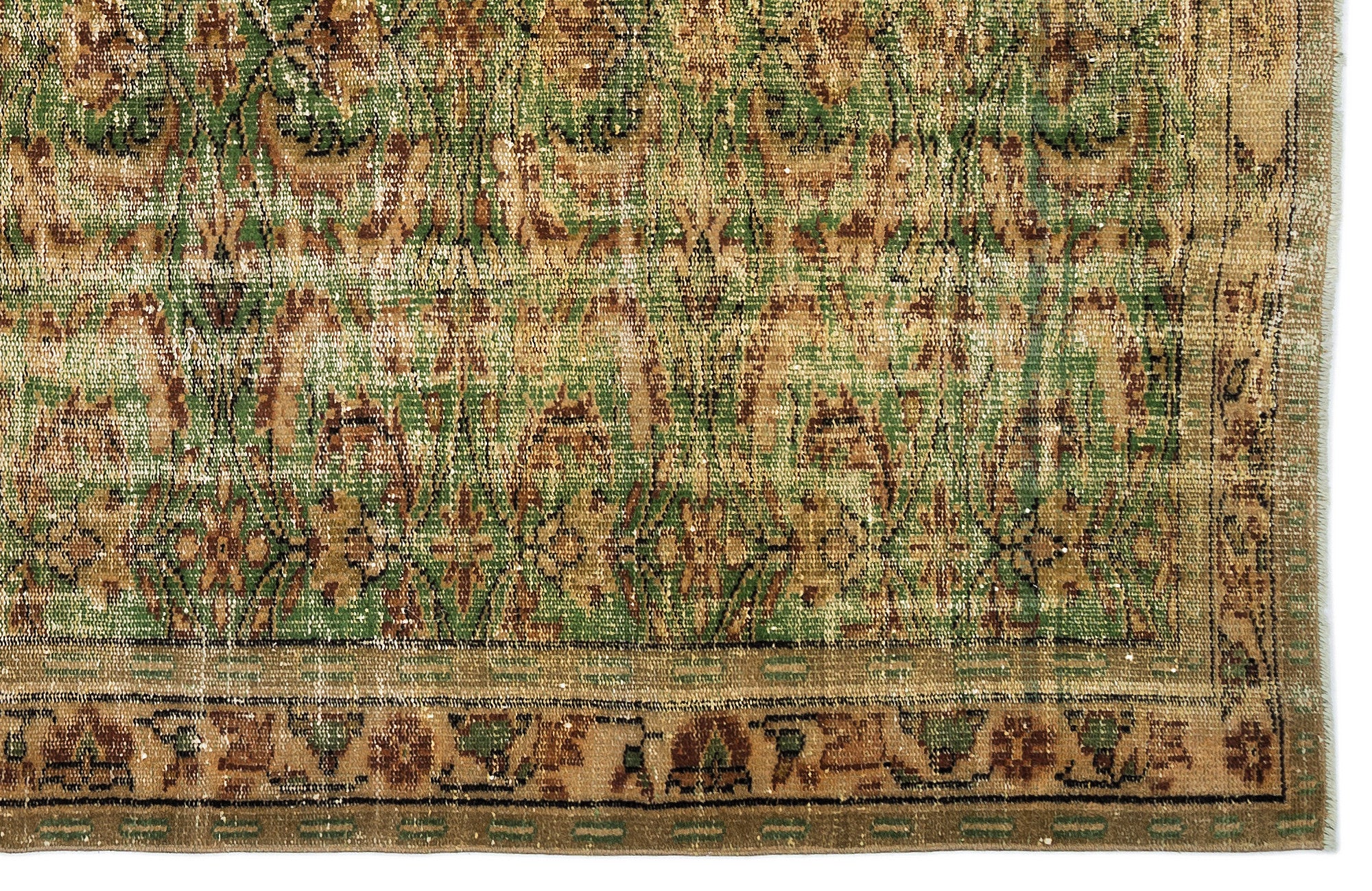 Naturel Over Dyed Vintage Rug 5'10'' x 9'7'' ft 178 x 291 cm