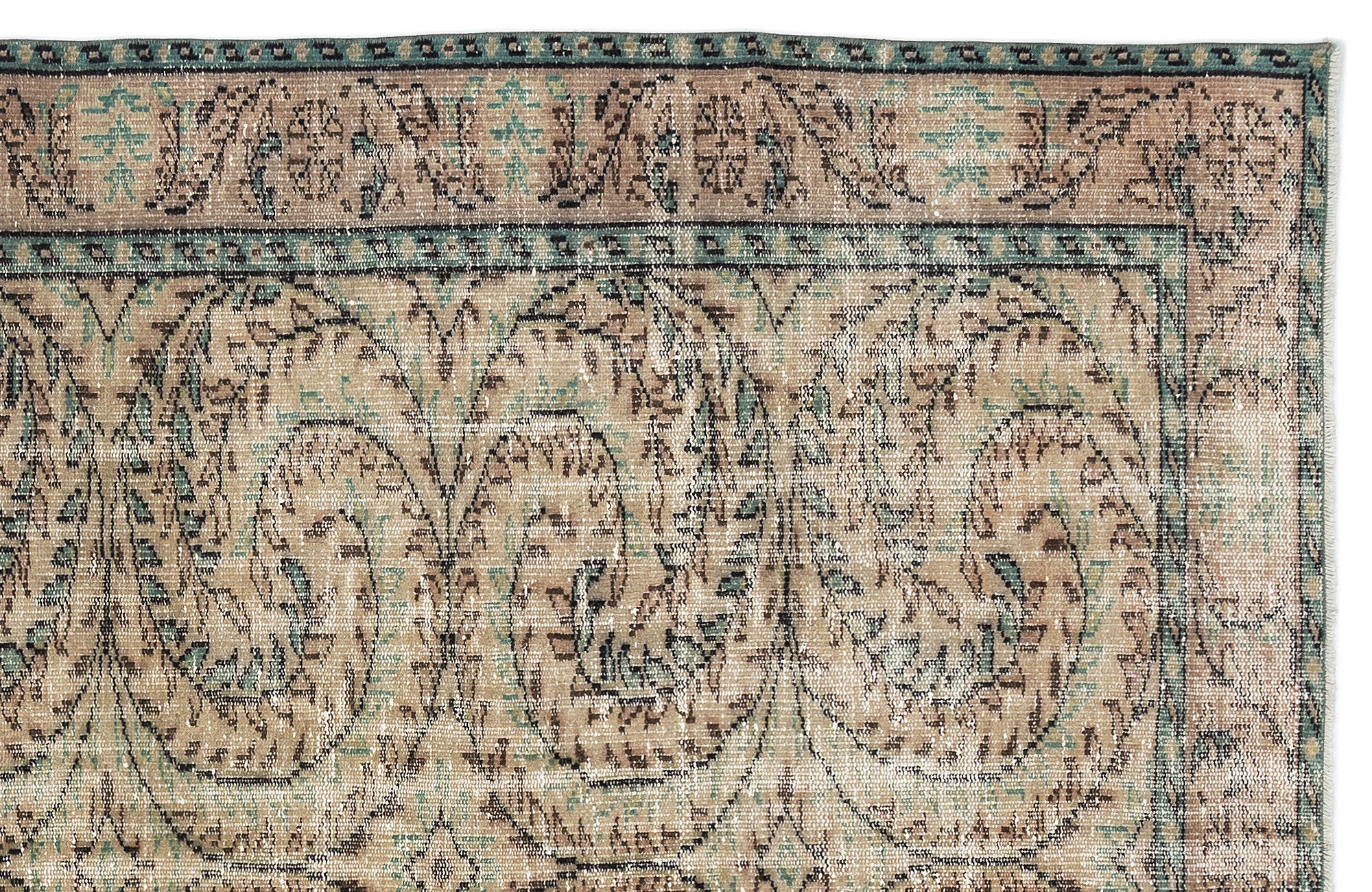 Retro Over Dyed Vintage Rug 5'12'' x 8'9'' ft 182 x 266 cm