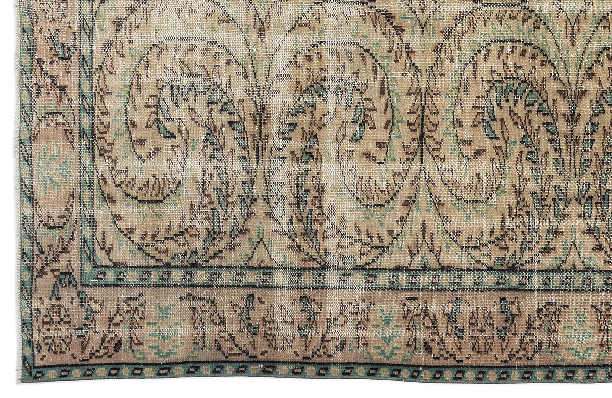 Retro Over Dyed Vintage Rug 5&#39;12&#39;&#39; x 8&#39;9&#39;&#39; ft 182 x 266 cm