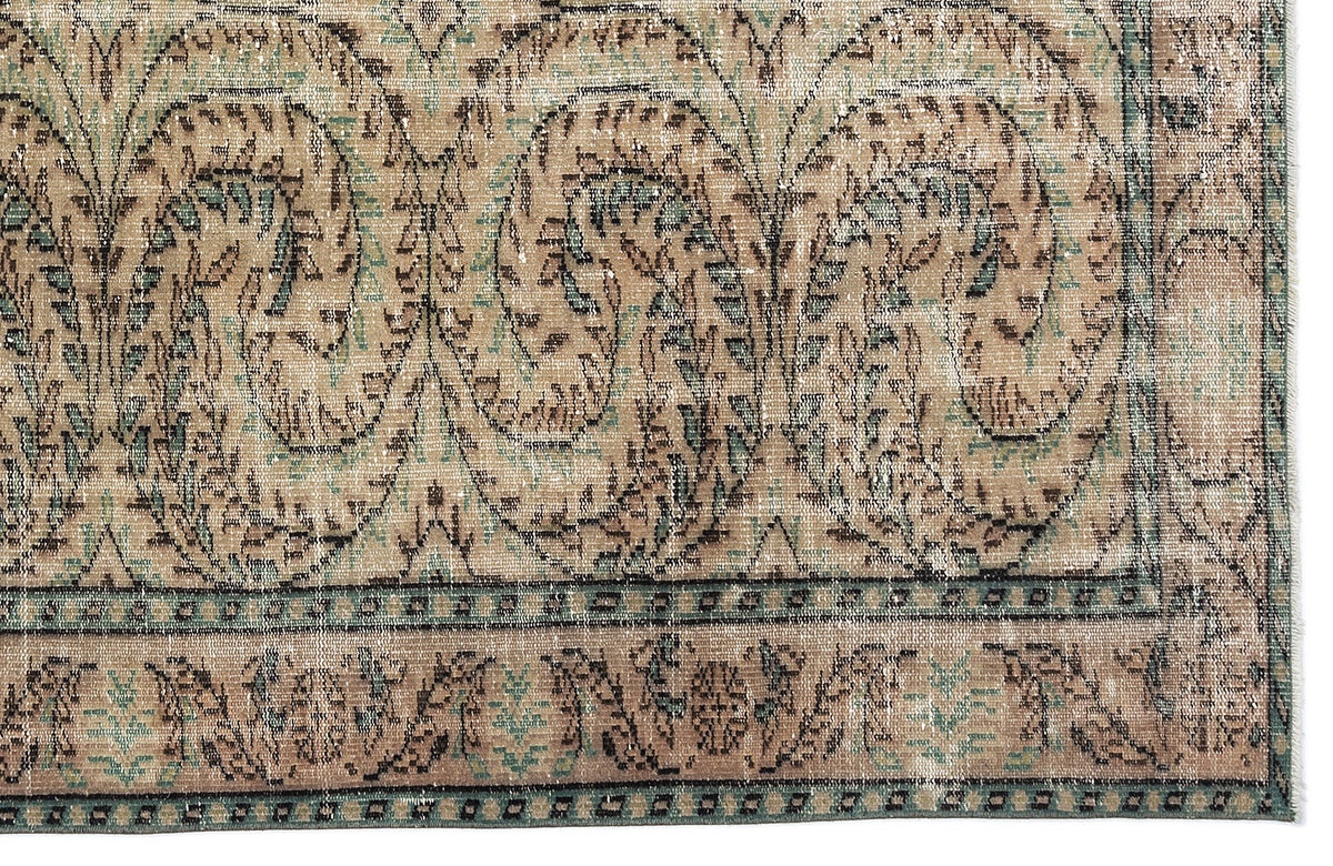 Retro Over Dyed Vintage Rug 5&#39;12&#39;&#39; x 8&#39;9&#39;&#39; ft 182 x 266 cm