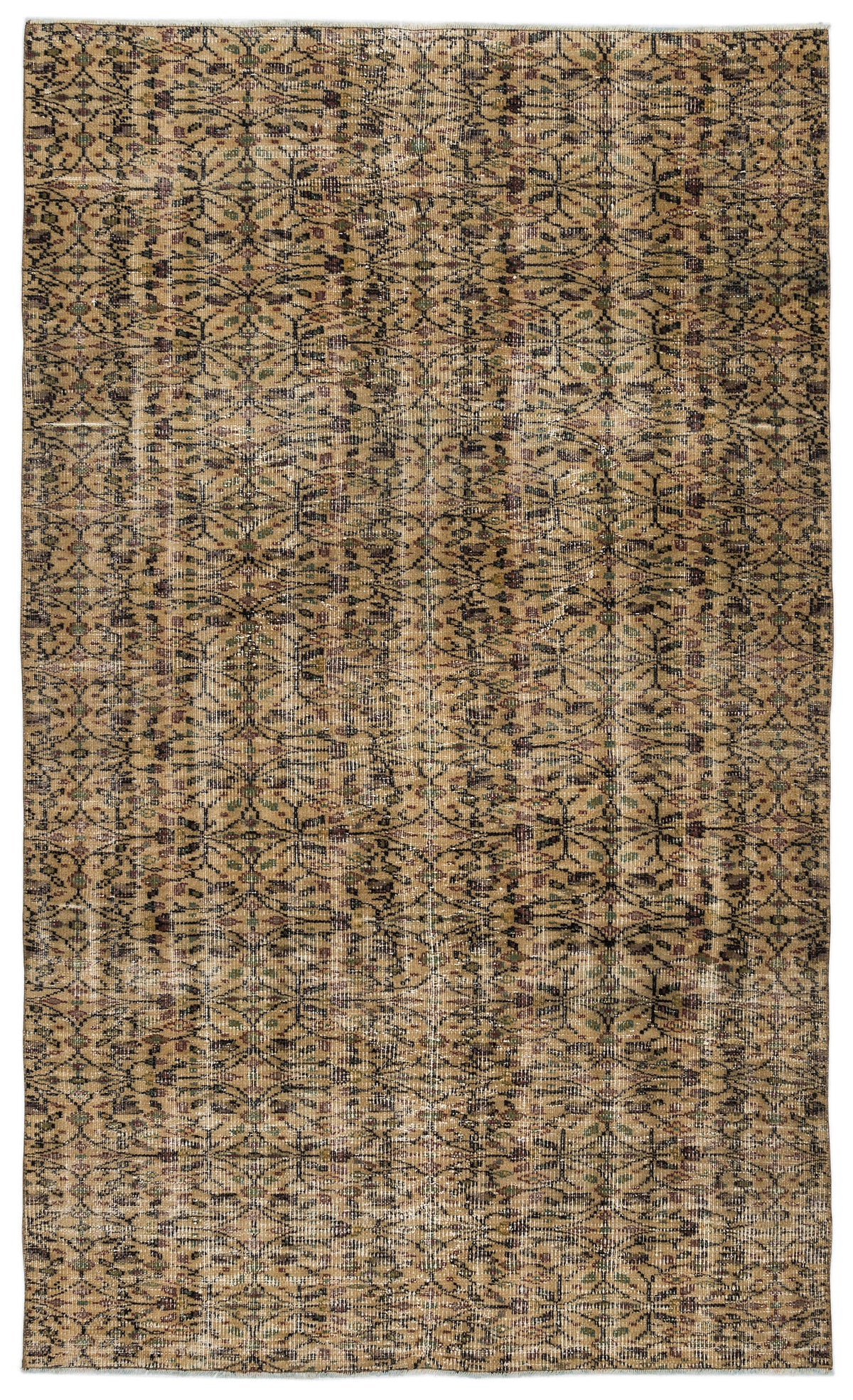 Naturel Over Dyed Vintage Rug 5&#39;3&#39;&#39; x 9&#39;1&#39;&#39; ft 160 x 277 cm