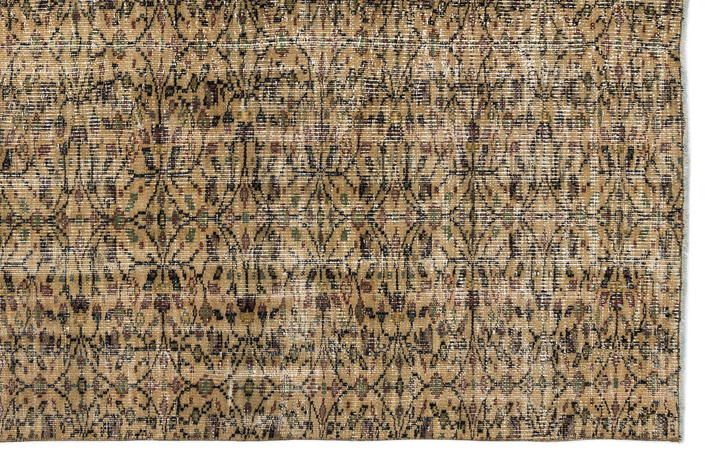 Naturel Over Dyed Vintage Rug 5'3'' x 9'1'' ft 160 x 277 cm