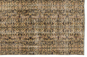 Naturel Over Dyed Vintage Rug 5'3'' x 9'1'' ft 160 x 277 cm