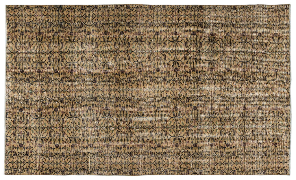 Naturel Over Dyed Vintage Rug 5'3'' x 9'1'' ft 160 x 277 cm