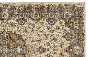 Naturel Over Dyed Vintage Rug 5'5'' x 9'3'' ft 166 x 281 cm