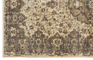 Naturel Over Dyed Vintage Rug 5'5'' x 9'3'' ft 166 x 281 cm