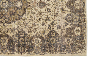 Naturel Over Dyed Vintage Rug 5'5'' x 9'3'' ft 166 x 281 cm