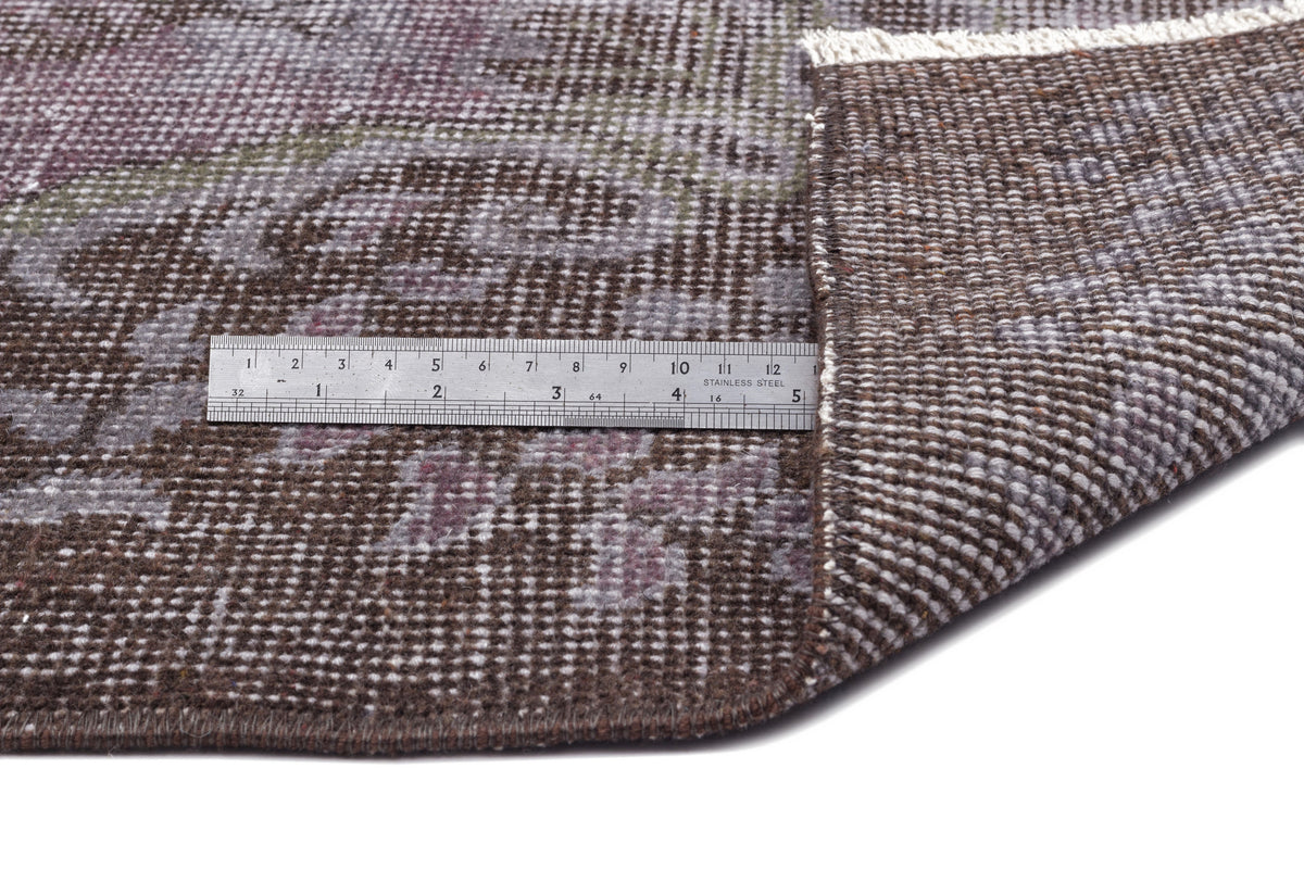 Gray Over Dyed Vintage Rug 5&#39;9&#39;&#39; x 10&#39;2&#39;&#39; ft 175 x 310 cm