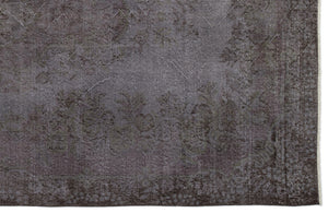 Gray Over Dyed Vintage Rug 5'9'' x 10'2'' ft 175 x 310 cm