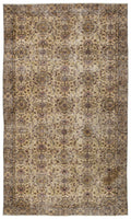 Naturel Over Dyed Vintage Rug 5'5'' x 8'11'' ft 165 x 272 cm