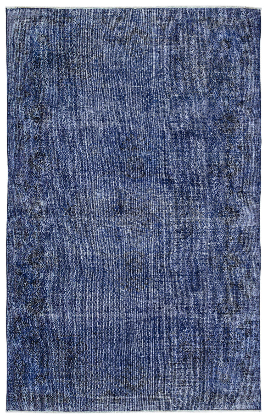Blue Over Dyed Vintage Rug 6'3'' x 9'11'' ft 190 x 302 cm