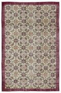 Naturel Over Dyed Vintage Rug 5'8'' x 8'11'' ft 173 x 271 cm