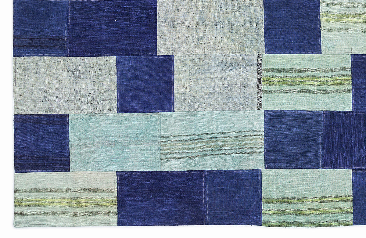 Mixed Over Dyed Kilim Patchwork Unique Rug 5&#39;3&#39;&#39; x 7&#39;7&#39;&#39; ft 160 x 230 cm