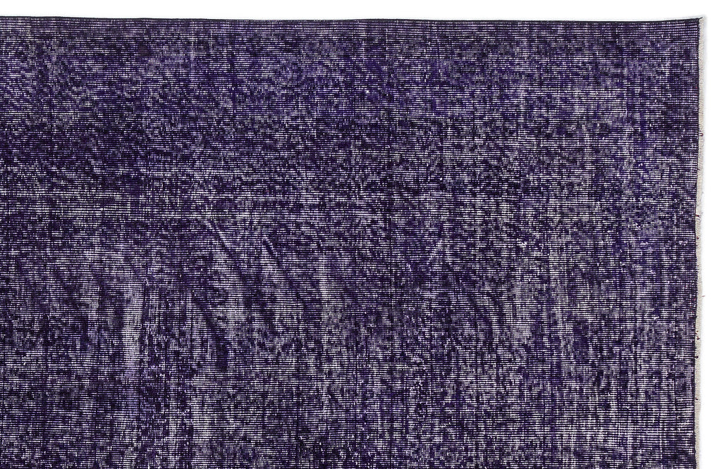 Purple Over Dyed Vintage Rug 5'3'' x 8'11'' ft 160 x 273 cm