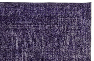 Purple Over Dyed Vintage Rug 5'3'' x 8'11'' ft 160 x 273 cm