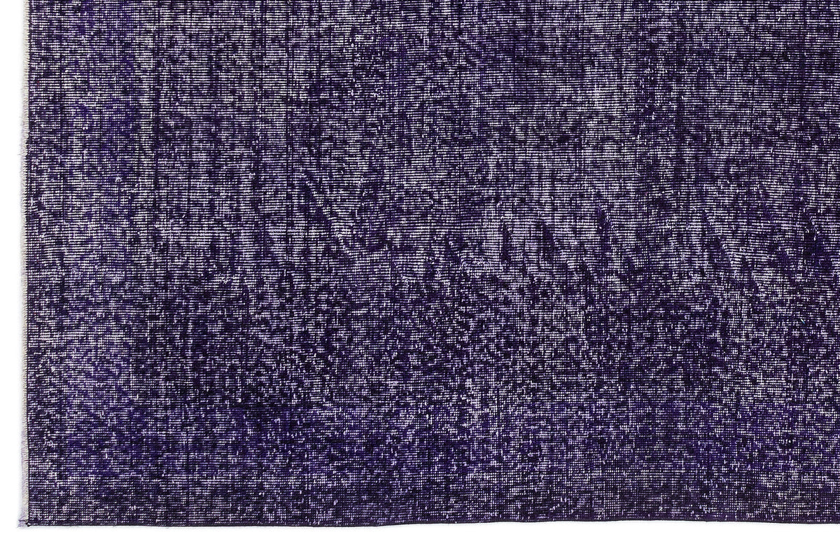 Purple Over Dyed Vintage Rug 5&#39;3&#39;&#39; x 8&#39;11&#39;&#39; ft 160 x 273 cm