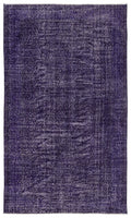 Purple Over Dyed Vintage Rug 5'3'' x 8'11'' ft 160 x 273 cm