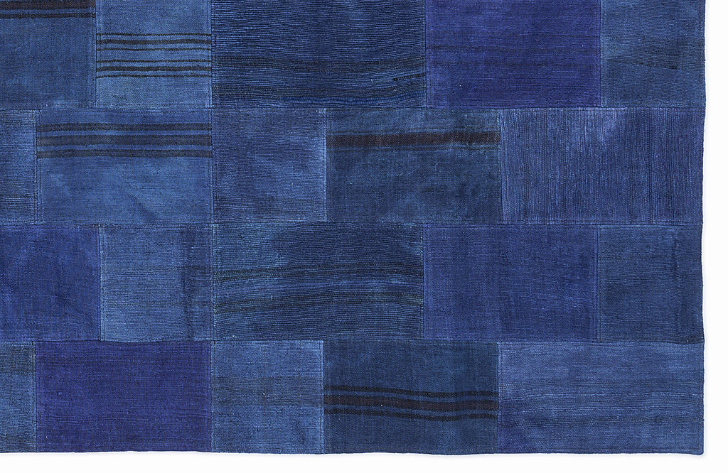 Mixed Over Dyed Kilim Patchwork Unique Rug 5'3'' x 7'7'' ft 160 x 230 cm