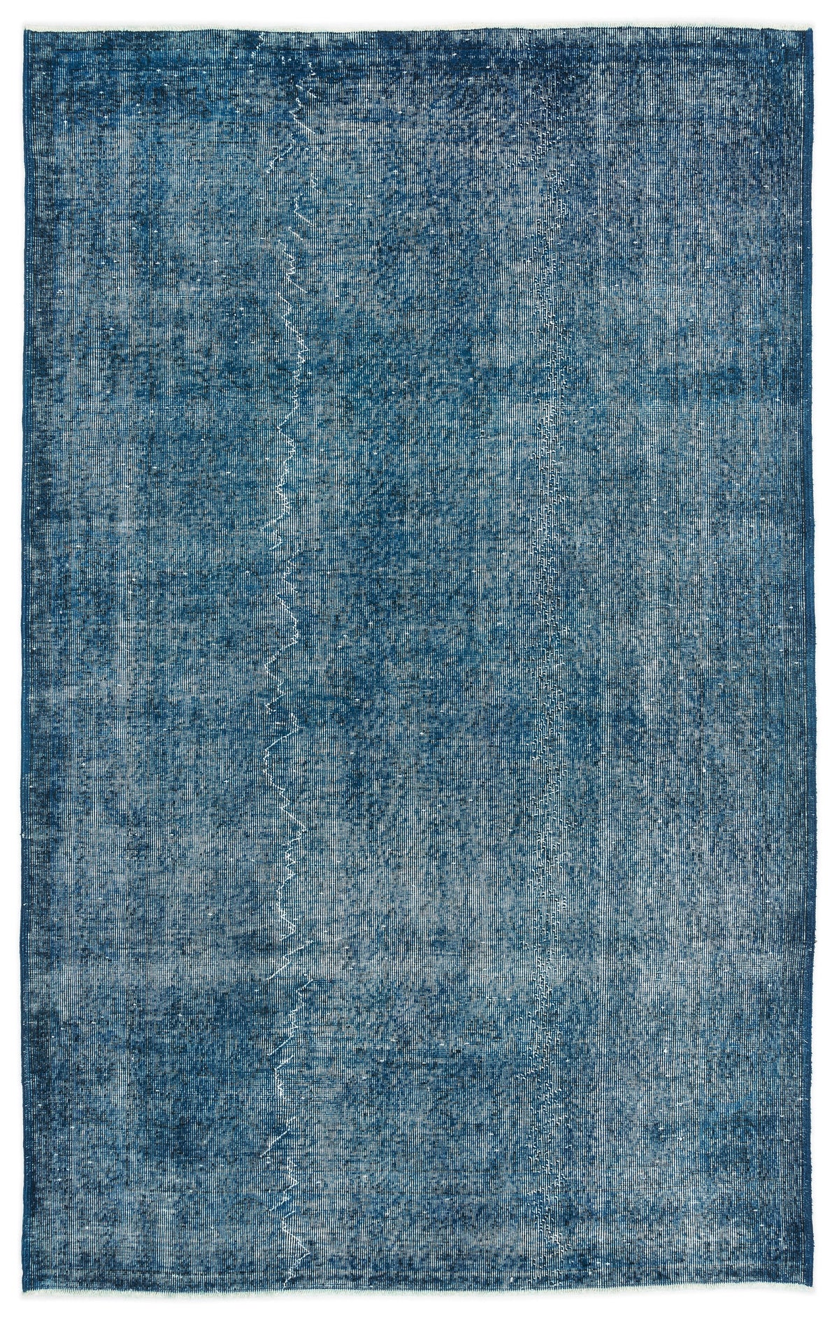 Turquoise  Over Dyed Vintage Rug 5&#39;3&#39;&#39; x 8&#39;4&#39;&#39; ft 160 x 255 cm