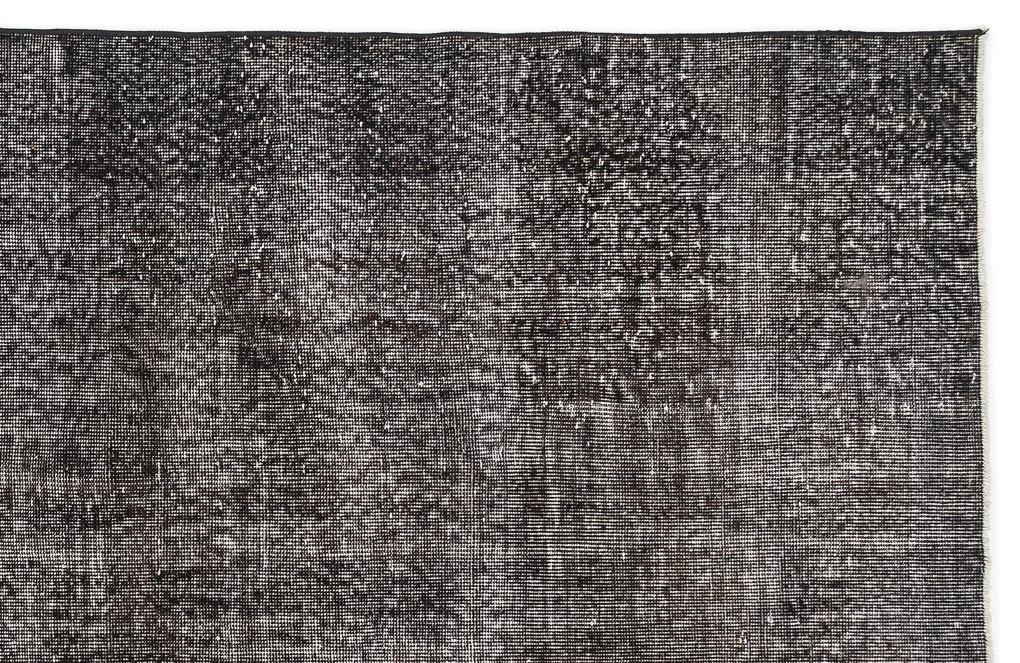 Gray Over Dyed Vintage Rug 6'2'' x 10'4'' ft 189 x 315 cm