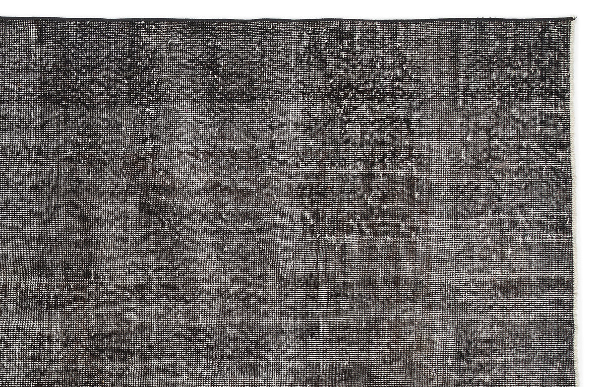 Gray Over Dyed Vintage Rug 6&#39;2&#39;&#39; x 10&#39;4&#39;&#39; ft 189 x 315 cm