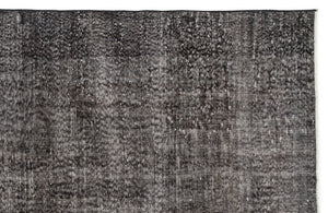 Gray Over Dyed Vintage Rug 6'2'' x 10'4'' ft 189 x 315 cm