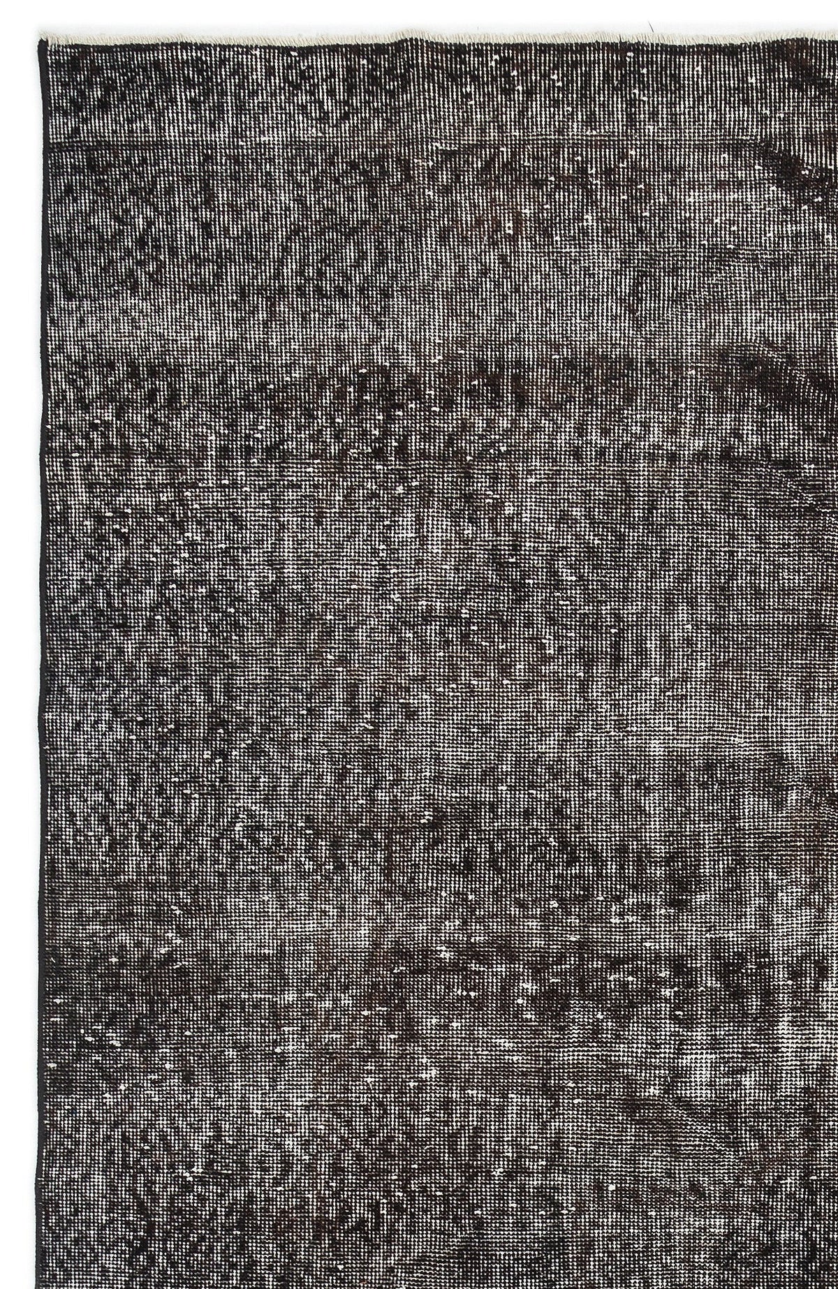 Gray Over Dyed Vintage Rug 6&#39;2&#39;&#39; x 10&#39;4&#39;&#39; ft 189 x 315 cm