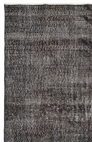 Gray Over Dyed Vintage Rug 6'2'' x 10'4'' ft 189 x 315 cm