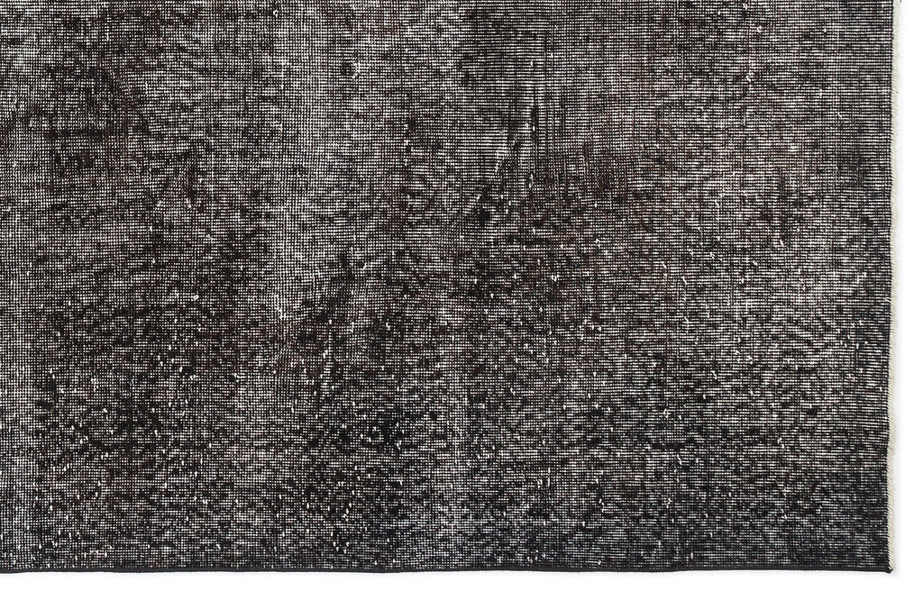 Gray Over Dyed Vintage Rug 6'2'' x 10'4'' ft 189 x 315 cm