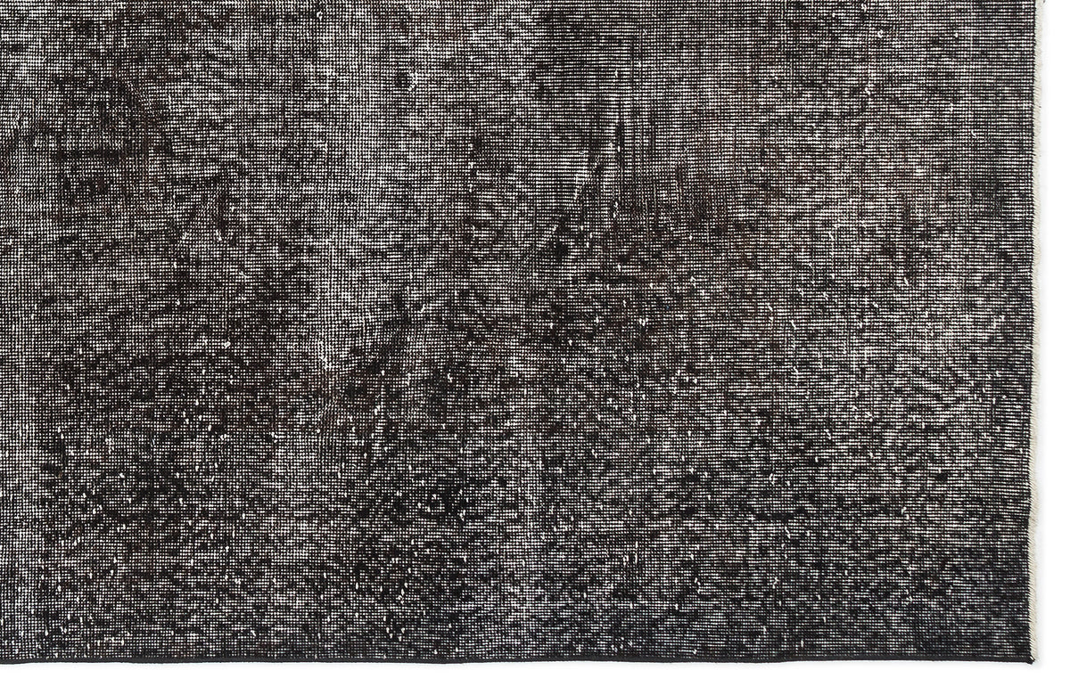 Gray Over Dyed Vintage Rug 6&#39;2&#39;&#39; x 10&#39;4&#39;&#39; ft 189 x 315 cm