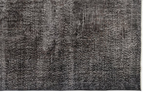 Gray Over Dyed Vintage Rug 6'2'' x 10'4'' ft 189 x 315 cm