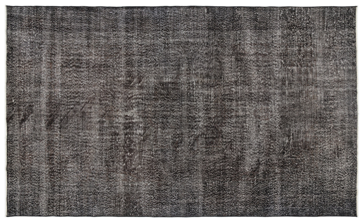 Gray Over Dyed Vintage Rug 6&#39;2&#39;&#39; x 10&#39;4&#39;&#39; ft 189 x 315 cm