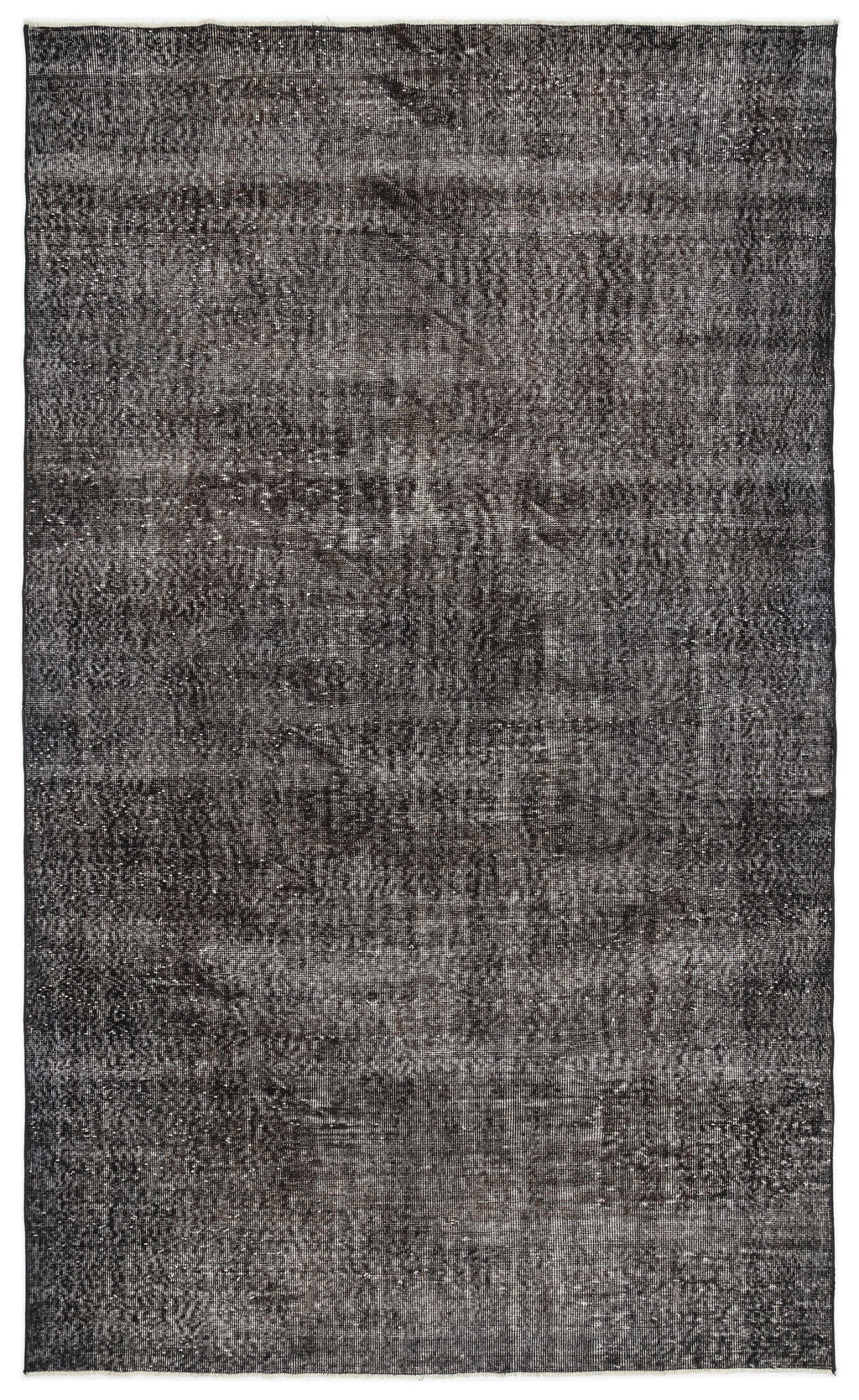 Gray Over Dyed Vintage Rug 6'2'' x 10'4'' ft 189 x 315 cm