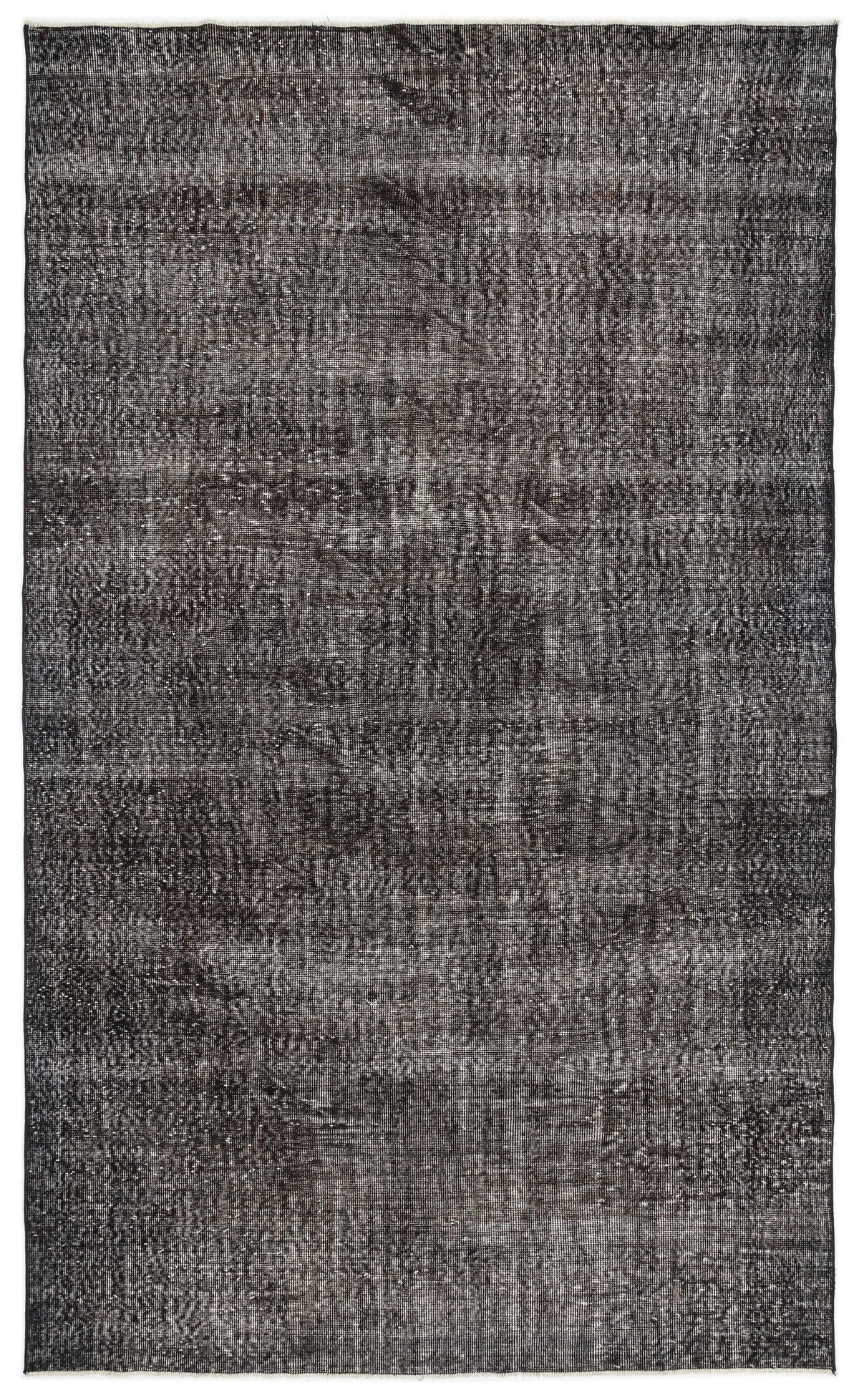 Gray Over Dyed Vintage Rug 6&#39;2&#39;&#39; x 10&#39;4&#39;&#39; ft 189 x 315 cm
