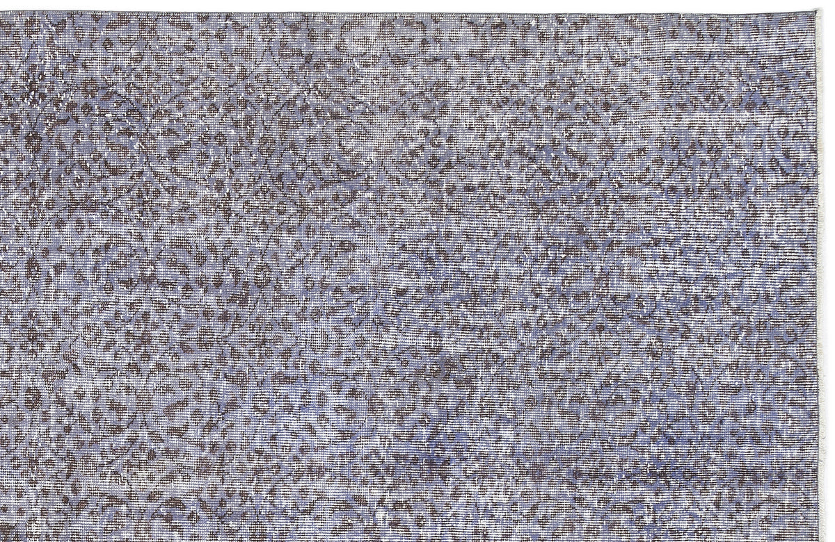 Purple Over Dyed Vintage Rug 5&#39;5&#39;&#39; x 8&#39;11&#39;&#39; ft 164 x 273 cm