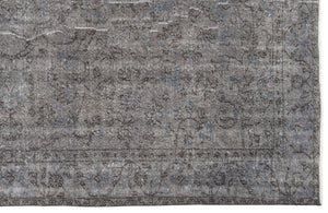 Gray Over Dyed Vintage Rug 6'0'' x 9'8'' ft 184 x 294 cm