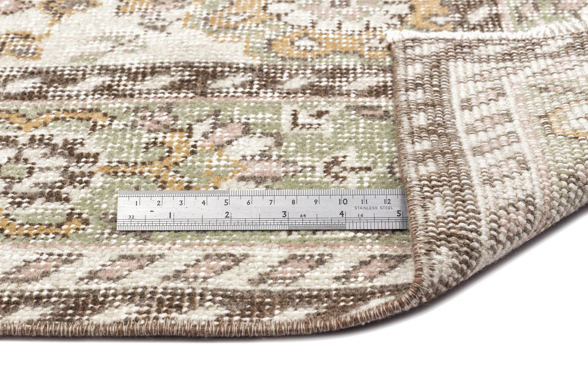 Beige Over Dyed Vintage Rug 6&#39;1&#39;&#39; x 9&#39;12&#39;&#39; ft 185 x 304 cm