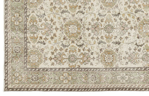 Beige Over Dyed Vintage Rug 6'1'' x 9'12'' ft 185 x 304 cm