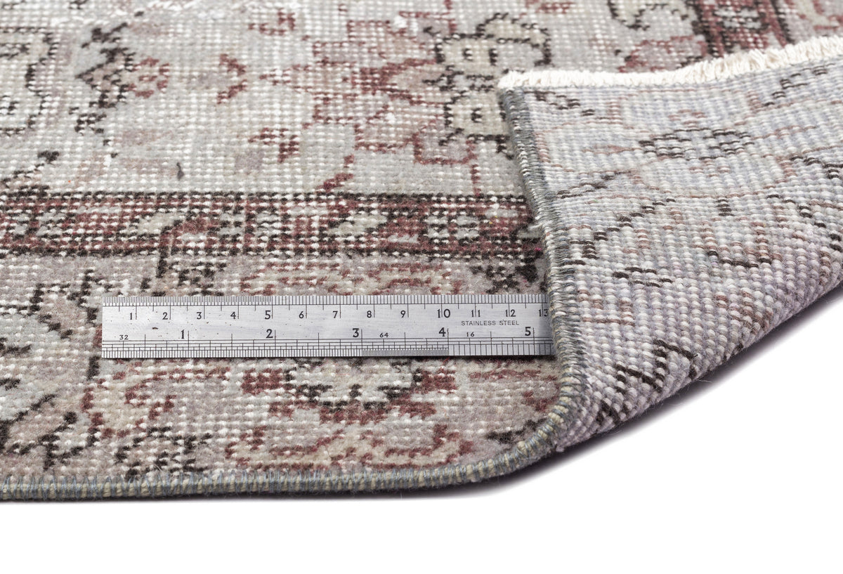 Blue Over Dyed Vintage Rug 5&#39;3&#39;&#39; x 9&#39;1&#39;&#39; ft 161 x 278 cm