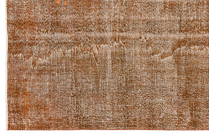 Orange Over Dyed Vintage Rug 6'2'' x 9'4'' ft 187 x 284 cm