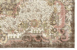 Naturel Over Dyed Vintage Rug 5'8'' x 9'8'' ft 173 x 295 cm