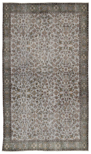 Naturel Over Dyed Vintage Rug 5'8'' x 9'11'' ft 173 x 303 cm