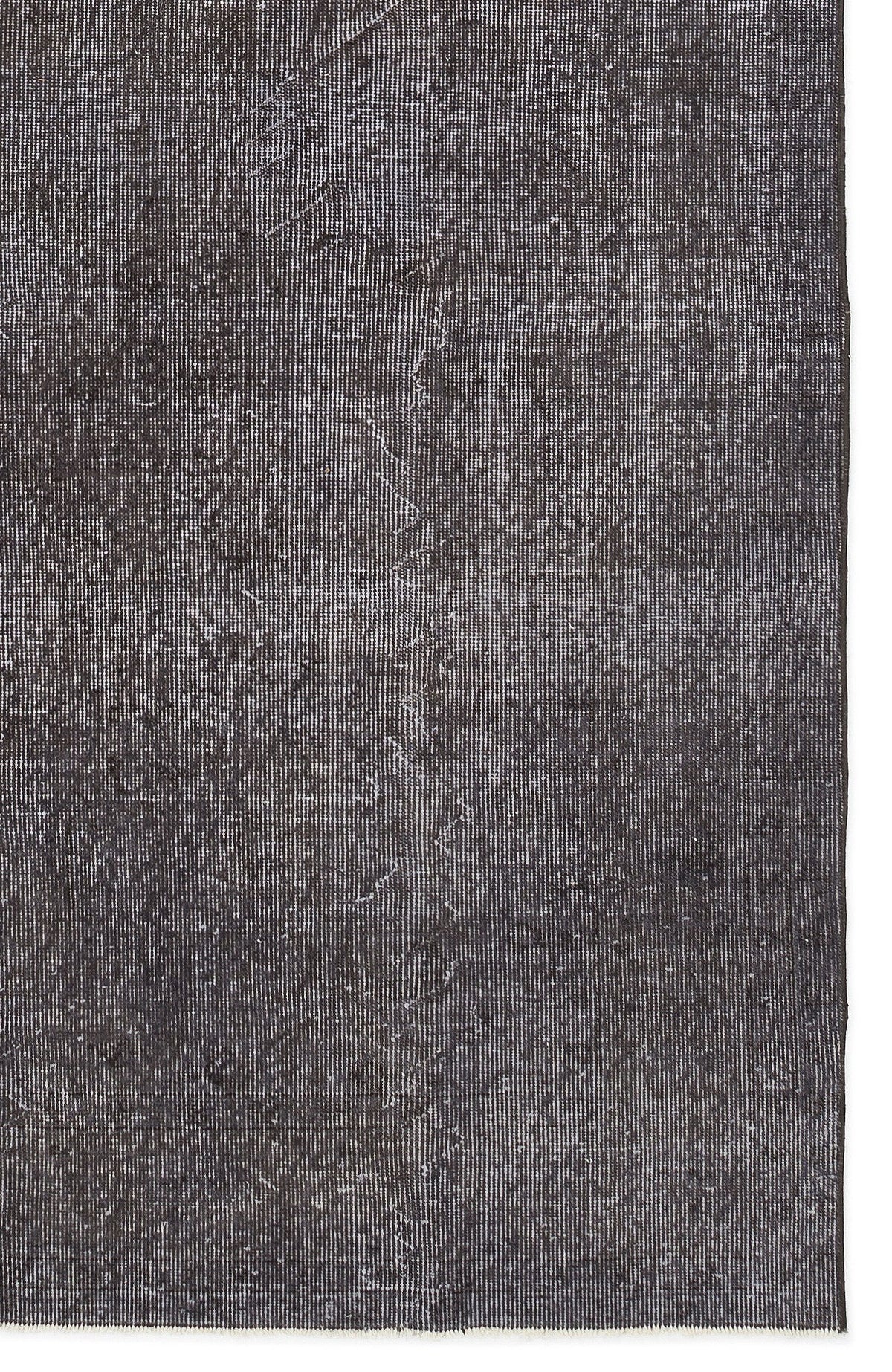 Gray Over Dyed Vintage Rug 6&#39;1&#39;&#39; x 10&#39;2&#39;&#39; ft 185 x 309 cm