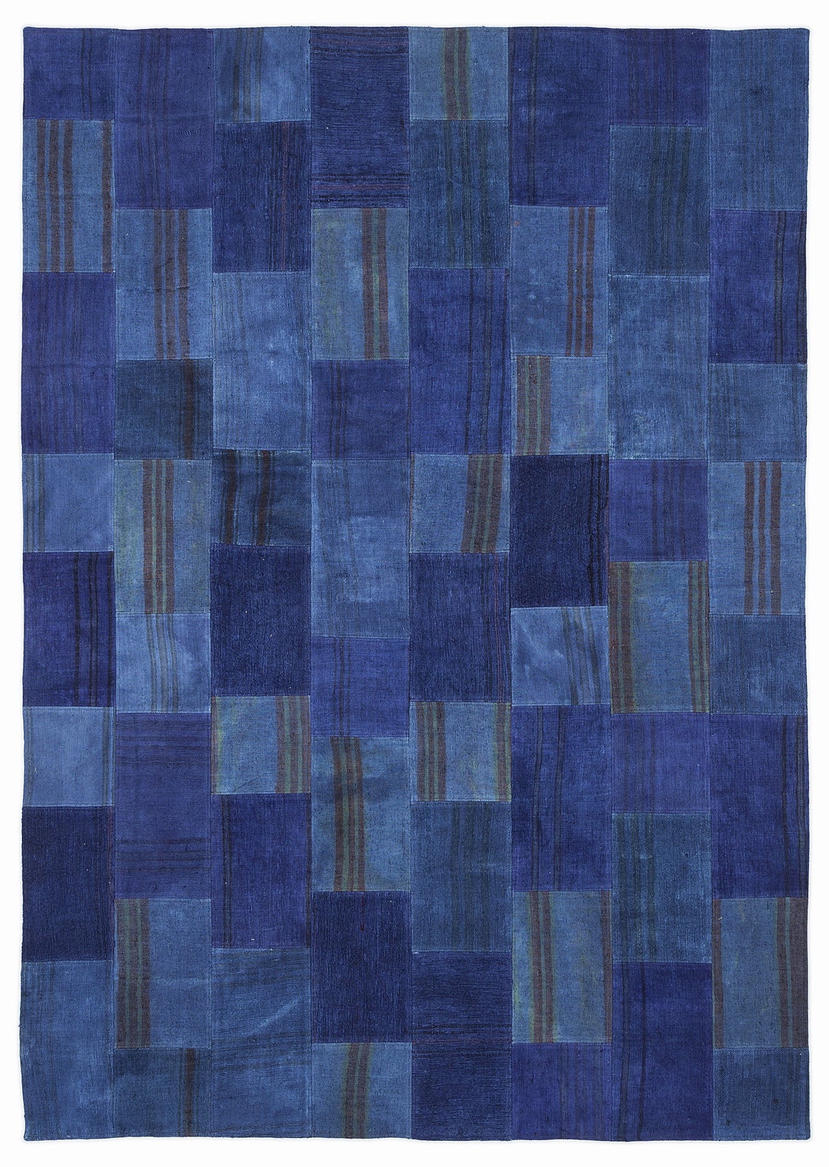 Mixed Over Dyed Kilim Patchwork Unique Rug 5&#39;3&#39;&#39; x 7&#39;7&#39;&#39; ft 160 x 230 cm